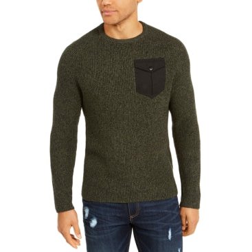 American Rag Mens Crewneck Pocket Sweater