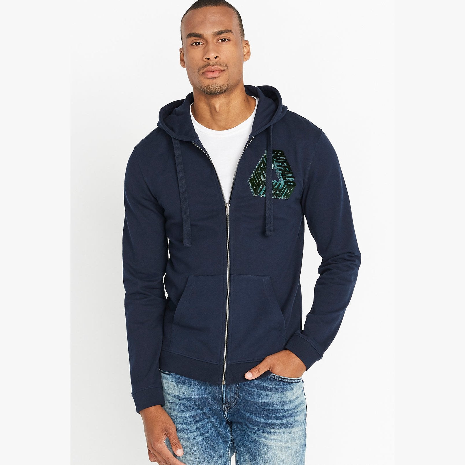 Buffalo David Bitton Mens Fugreen Comfy Cozy Hoodie