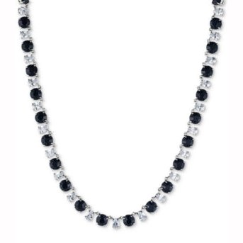 Carolee Silver-Tone Stone and Crystal All-Around Collar Necklace $150