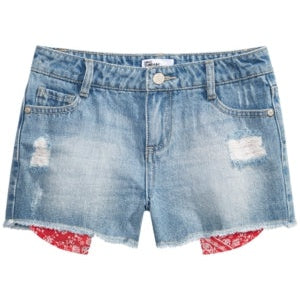 Epic Threads Big Girls Destructed Denim Shorts, Size 7