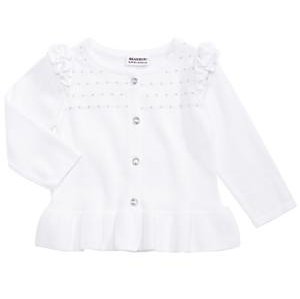 Blueberi Boulevard Little Girls Ruffled Cardigan, Size 5