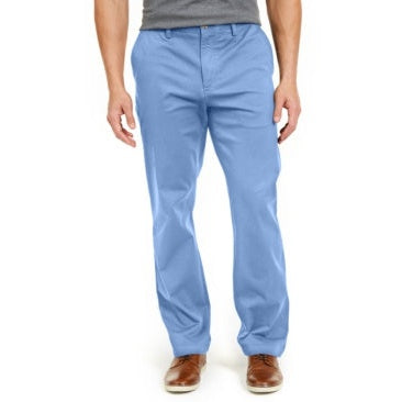 Club Room Mens Four-Way Stretch Pants, 40Wx30L Pale Ink Blue