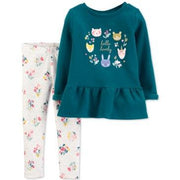 Carter's Baby Girls 2-Pc. Fleece Sweatshirt and Leggings Set