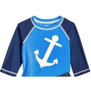 First Impressions Baby Anchor Boys Rash Guard Shirt, Size 3/6  Months