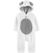 Carter's Baby Boys and Girls Hooded Faux-Sherpa Jumpsuit, Size 3months