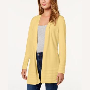 Charter Club Open-Front Cardigan