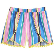 Epic Threads Big Girls Striped Challis Shorts, Lemon Zest Size Medium