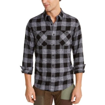 American Rag Mens Austin Check Shirt