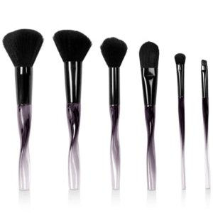 💯Glitterati Culture Large Essential Makeup Brush Set 6-Pc + Cosmetic Bag