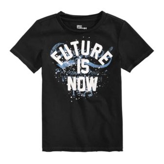 Epic Threads Little Boys Future Is Now Graphic T-Shirt, Size 6/Deep Black