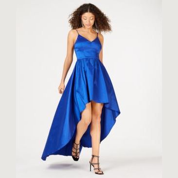 B Darlin Juniors High-Low Dress ,Royal Blue, Size  1/2