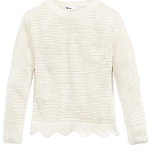 Epic Threads Girls Scalloped Hem Sweater, Various Styles