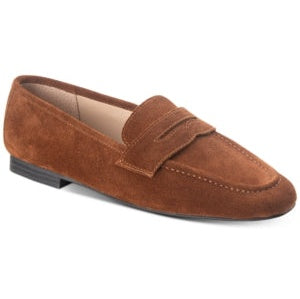 American Rag Cammie Penny Loafers, Cognac Suede, Size 10