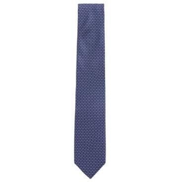 Boss Mens Micro-Pattern Silk Tie, OS/Open Blue