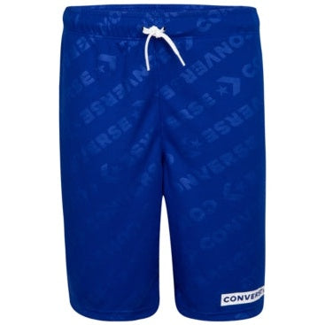 Converse Blue Boys Wordmark Mesh Shorts, Size L-14-16