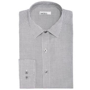 Bar III Mens Slim-Fit Stretch Easy-Care Square Dobby Dress Shirt, Size XL