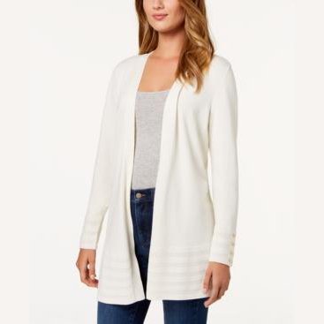 Charter Club Open-Front Cardigan