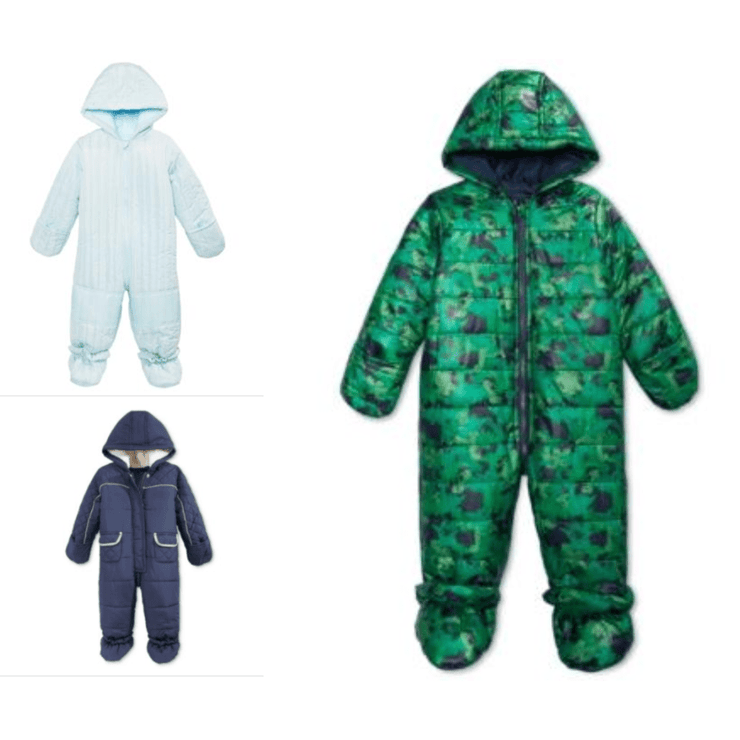 First Impressions Baby Boys Hooded Footed Bunting Snowsuit