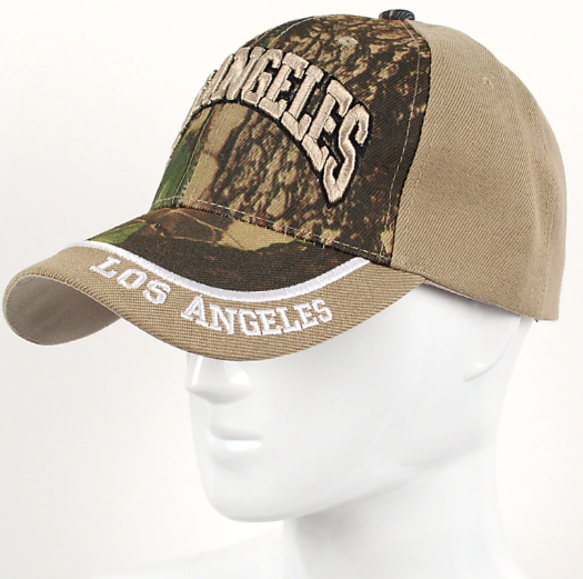 Los Angeles Camo 3D Embroidered Baseball Cap, Hat