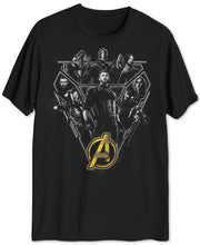 Hybrid Marvel Avengers Assemble Mens Graphic T-Shirt
