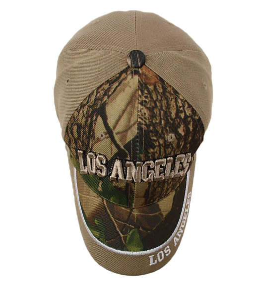 Los Angeles Camo 3D Embroidered Baseball Cap, Hat