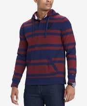Tommy Hilfiger Mens Leonard Pull-Over Rugby Shirt, Size Small/Zinfandel