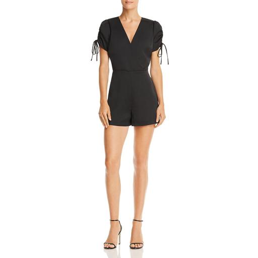 JOA Womens Party V-Neck Romper, Size Small