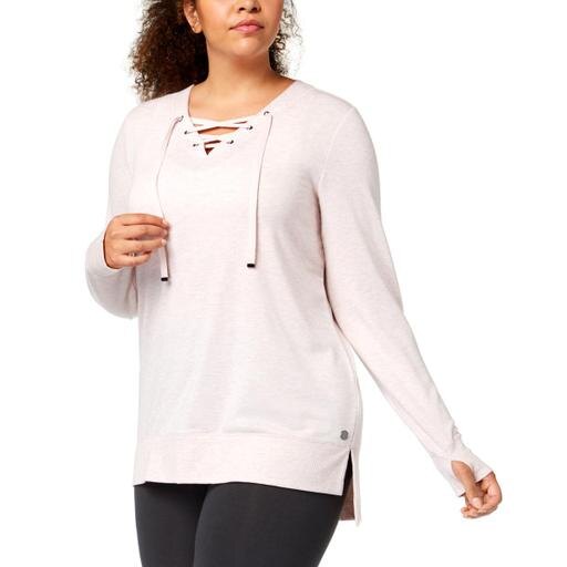 Ideology Womens Plus Yoga Fitness Sweatshirt