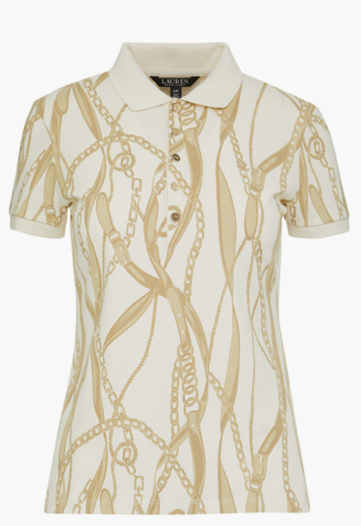 Lauren Ralph Lauren Short Sleeve Pique Polo Shirt, Size XL