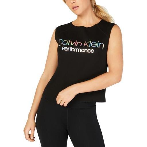 Calvin Klein Performance Womens Cropped Active Wear Tank Top