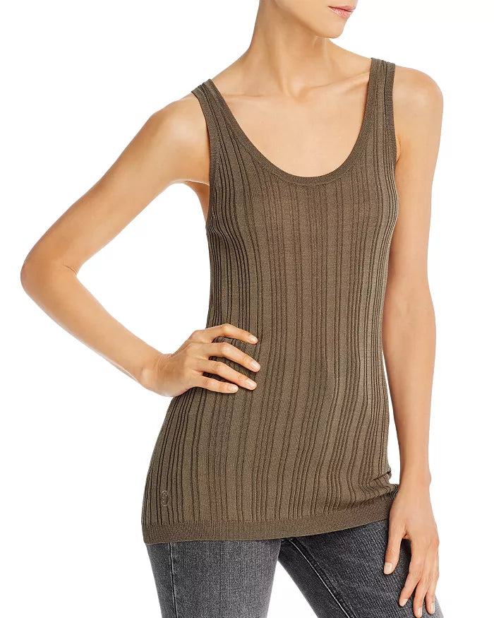 Remain Birger Christensen Gere Rib-Knit Tank, Size Medium