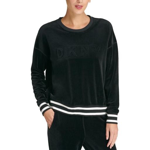 DKNY Sport  Sweatshirt Deep Small Velour Embossed-Logo