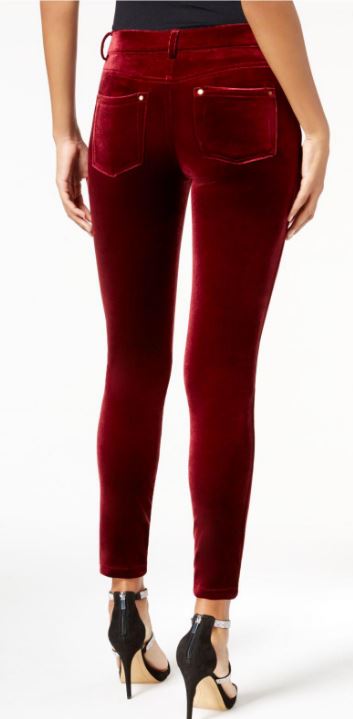 International Concepts Petite Velvet Skinny Pants