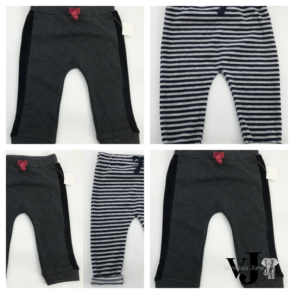 Lot OF Two First Impressions Baby Boy Play Pants, Size 12Months