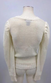 Sweater Project Juniors Cable Front Sweater, Size Medium