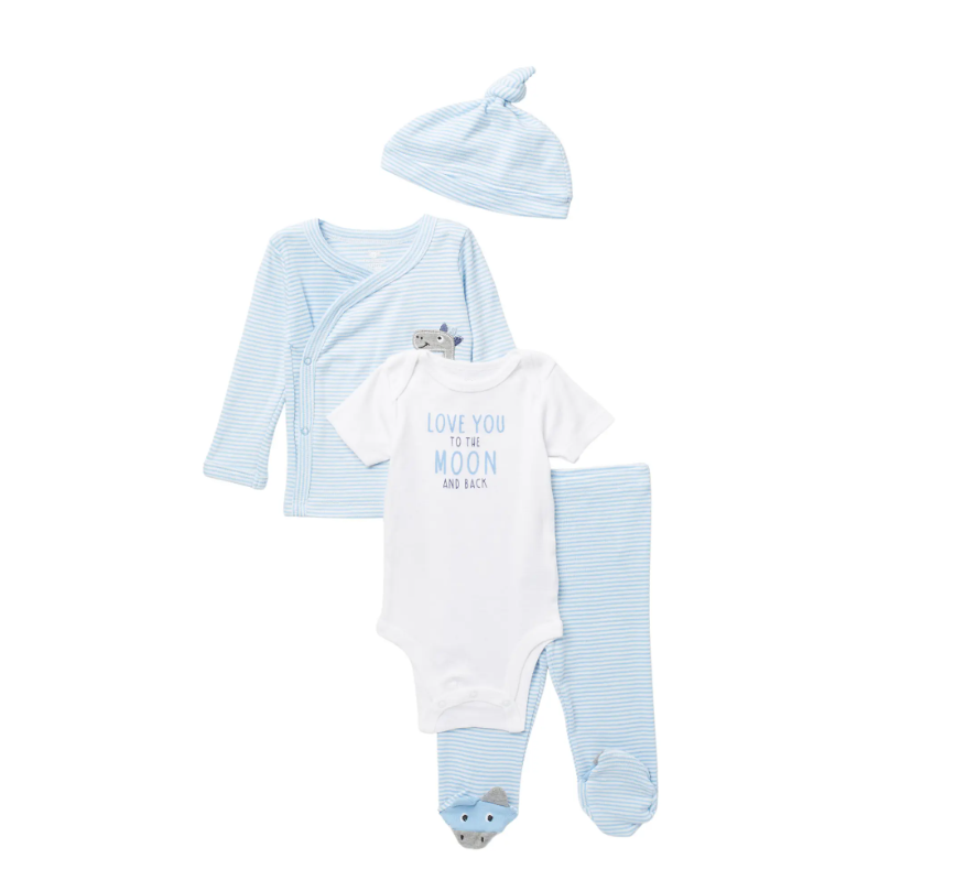 Koala Baby Boys Take Me Home, 4 Piece Set, 3–6 Months