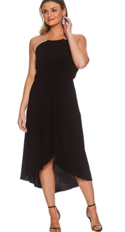 MSK Embellished High-Low Dress, Size Medium