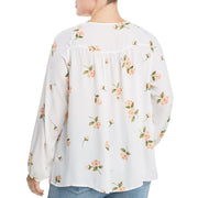 Single Thread Womens Floral Print Long Sleeve Blouse