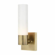 LIVEX LIGHTING 10101-01 Aero 1 Light Antique Brass Wall Sconce