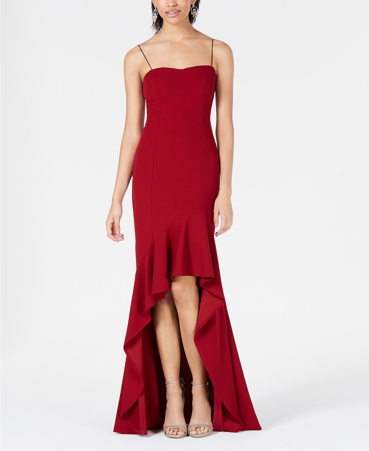 Speechless Juniors' Ruffled High-Low Gown, Size 7 Vanessa Jane Speechless Juniors' Ruffled High-Low Gown, Size 7 Vanessa Jane