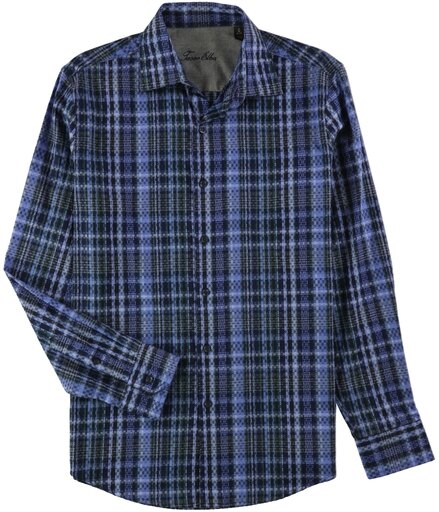 Tasso Elba Mens Plaid Button up Shirt , Size XXL