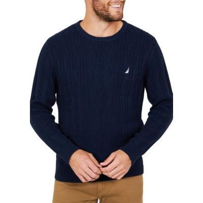 Nautica Mens Cable-Knit Sweater, Various Sizes