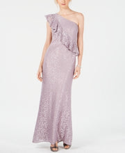 Jessica Howard Womens Ruffled Glitter Formal Dress, Size 14
