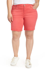 Seven7 Plus Size Womens Weekend Bermuda Shorts, Size 16W – Coral