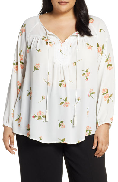 Single Thread Womens Floral Print Long Sleeve Blouse