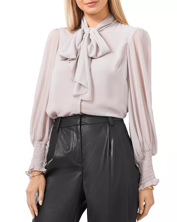 Vince Camuto Tie Neck Blouse, Size XS