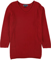 Karen Scott Plus Size Cotton Marled-Knit Tunic Top