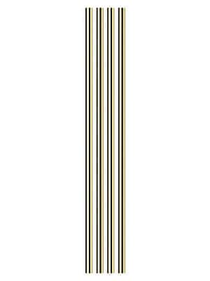 Porter 10 Inches Metal Straws with Cleaner Gold Set of 4