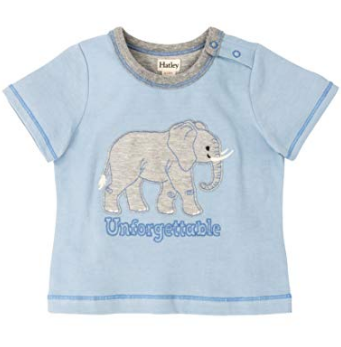 Hatley Baby Boys Graphic Tee Shirt, Elephant, Size 3–6M