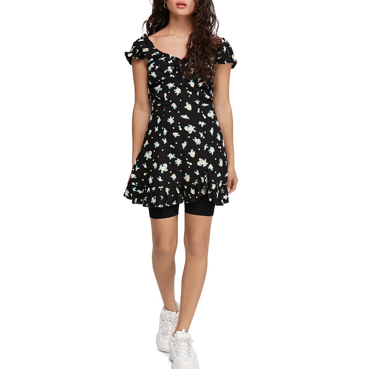 free people like a lady mini dress Like A Lady Printed Mini Dress by Free People, Black Combo, S